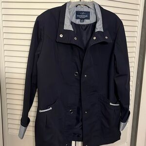 Mackintosh New England rain jacket navy blue SZ S